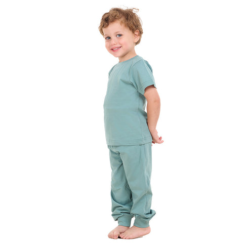 Boys summer pajama set Stone Blue t-shirt + Pants